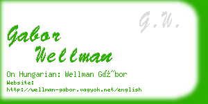 gabor wellman business card